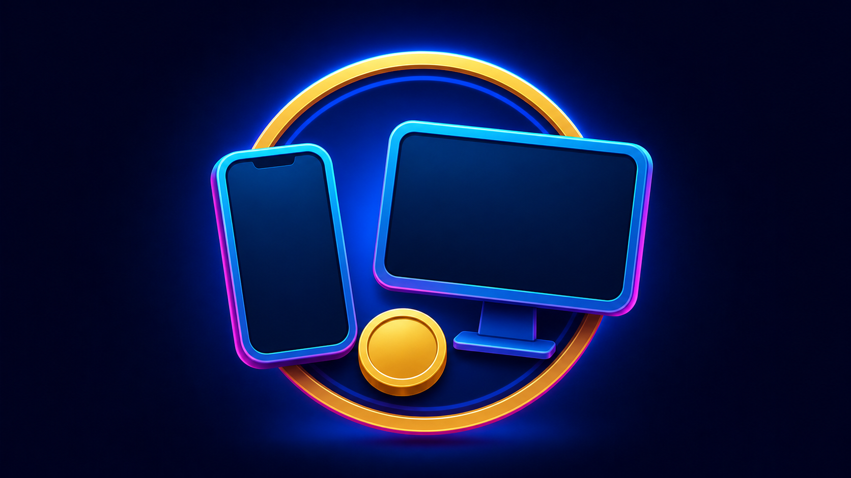 Mobile and desktop device icons for TheWinZone Casino game planning